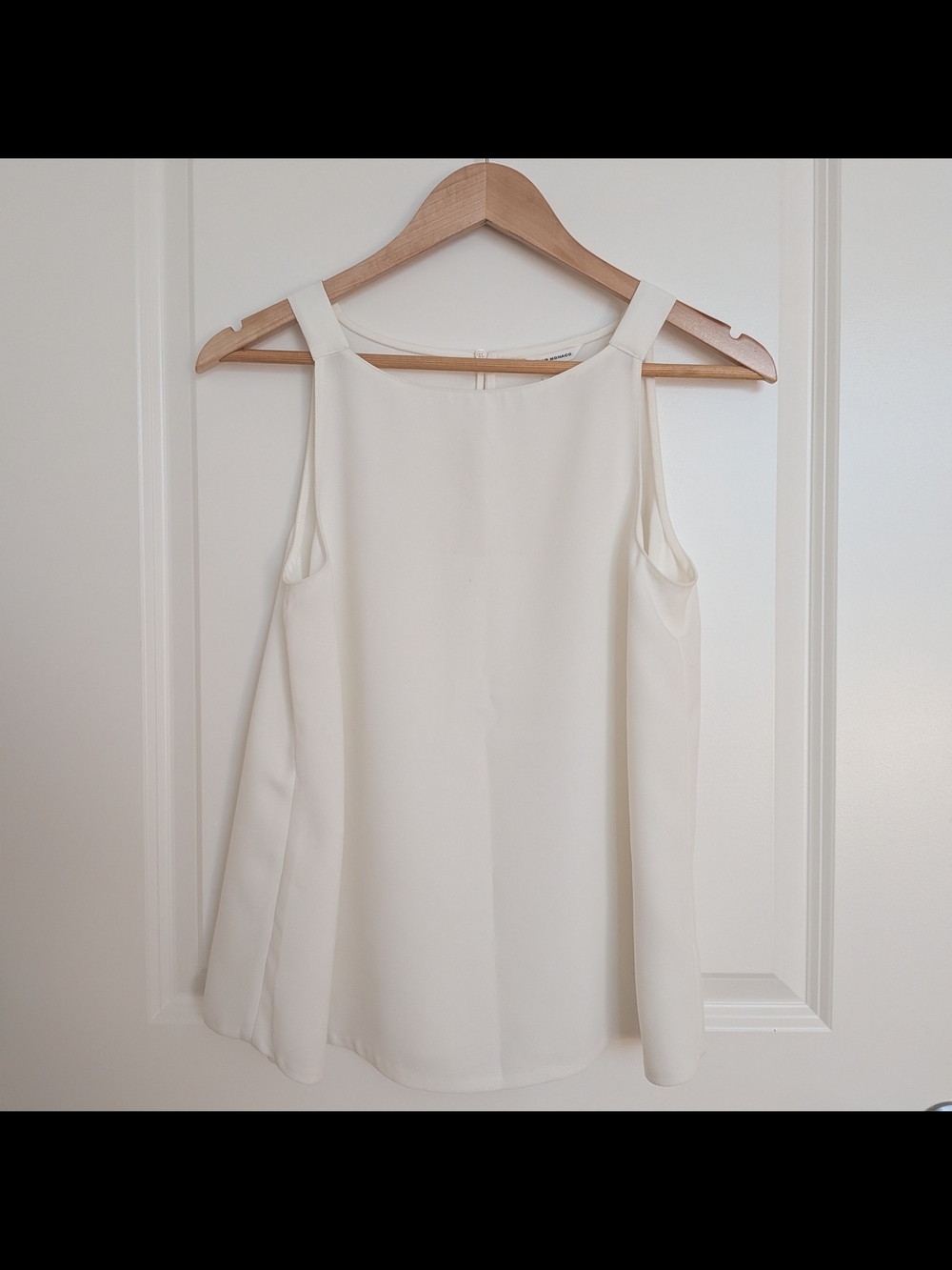 Club Monaco White Sleeveless A-Line Camisole Size S